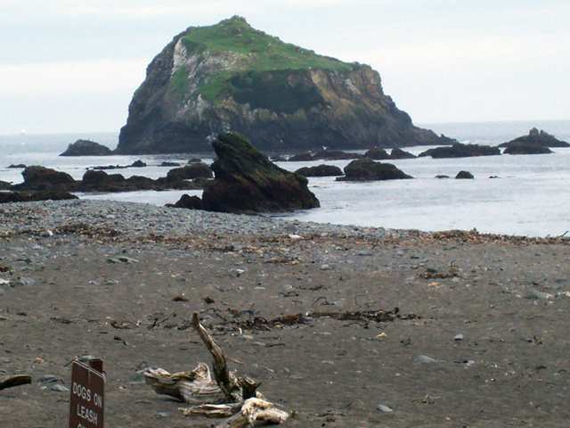 Sea stack along the Oregon coast